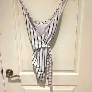 Brand New with Tags! CUPSHE Women’s One-Piece Bathing Suit, Size M, Striped